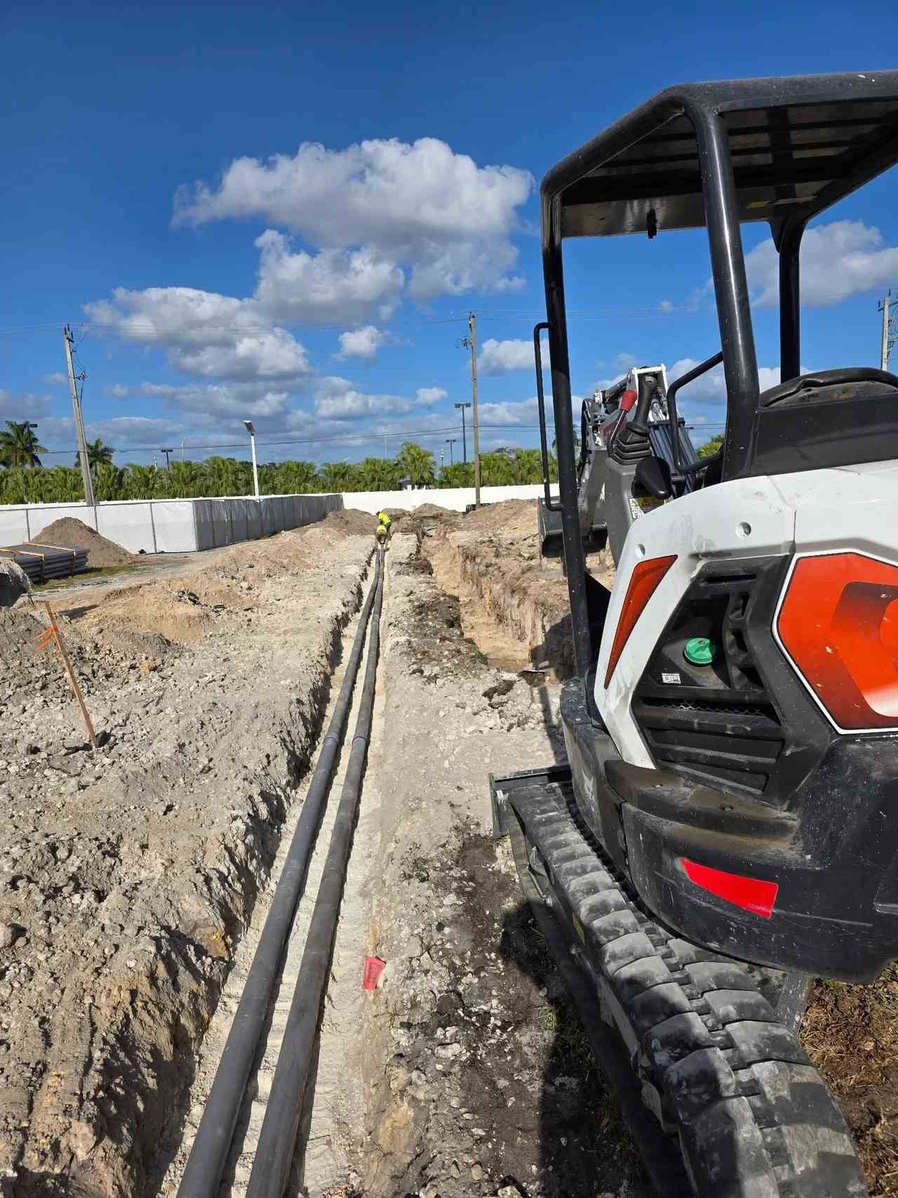 Open cut trenching