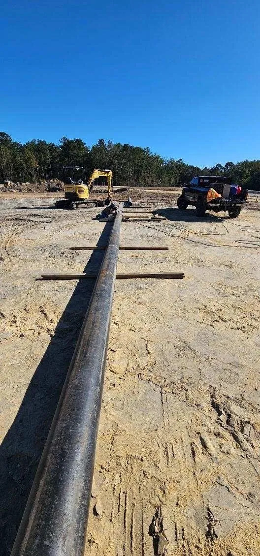 Water main installation in Georgia
