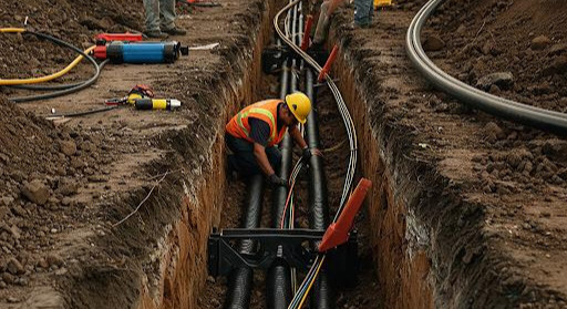 Electrical & Data Line Digging