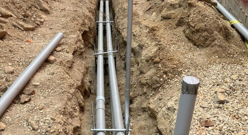 Water, Sewer & Gas Line Placement