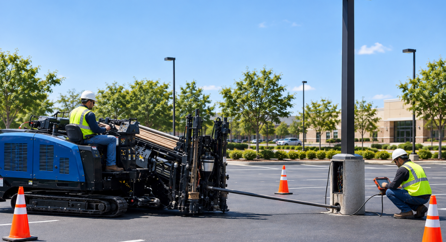 Parking Lot Light Repair: Fixing Underground Wiring Faults Without Digging