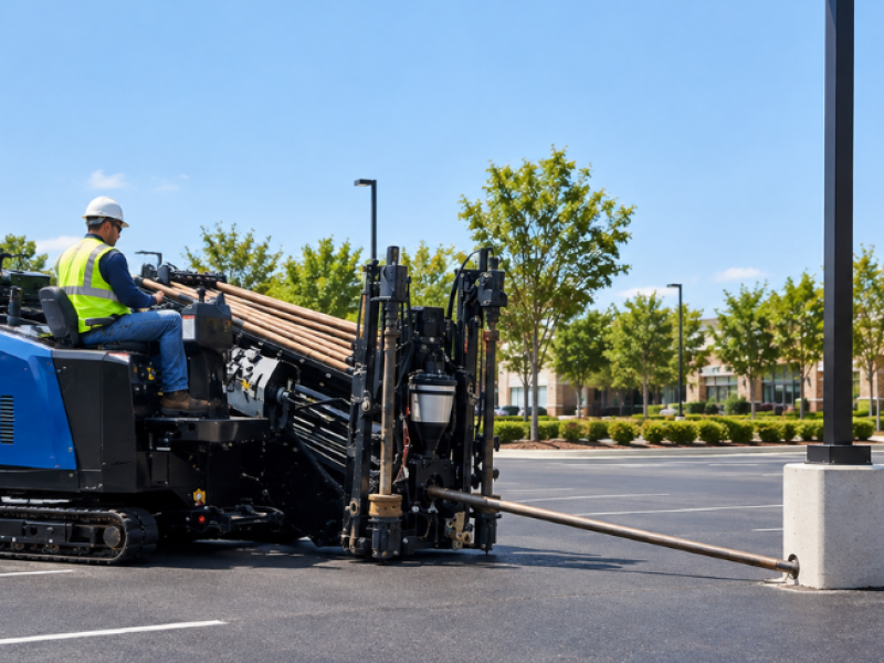 How to Install Parking Lot Light Poles Without Tearing Up the Asphalt