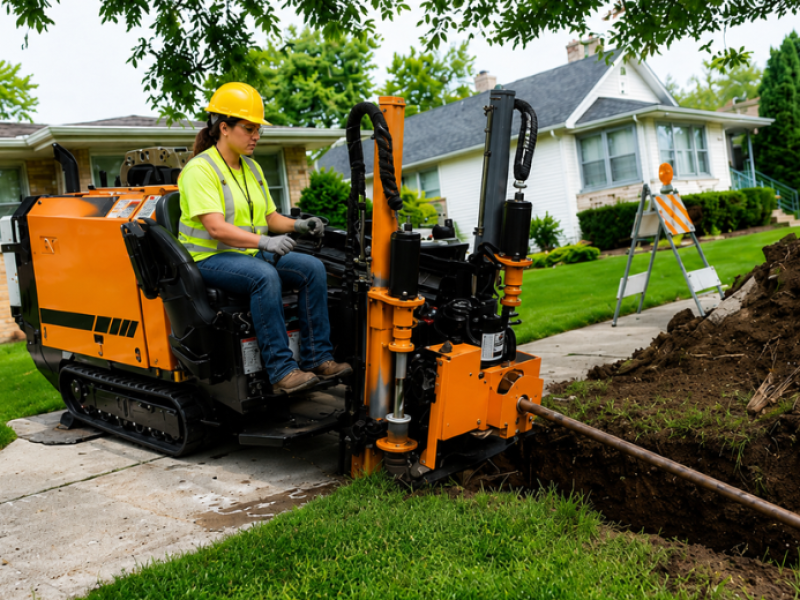 How to Install a Pipe Under a Driveway or Sidewalk: 3 Methods Compared
