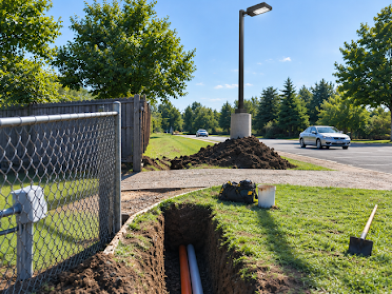 LED Parking Lot Lighting Retrofit: Handling the Underground Wiring Upgrade
