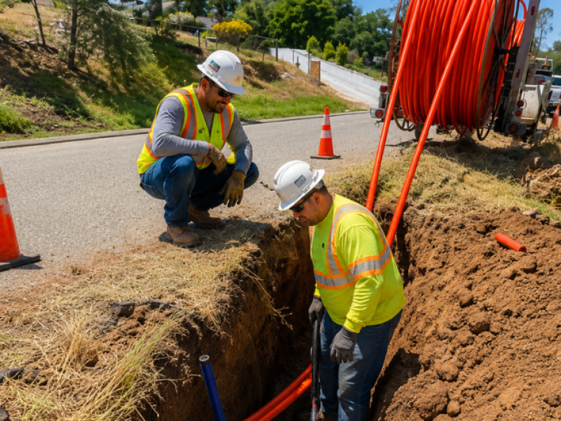 Running Electrical Conduit to Parking Lot Lights With Directional Boring