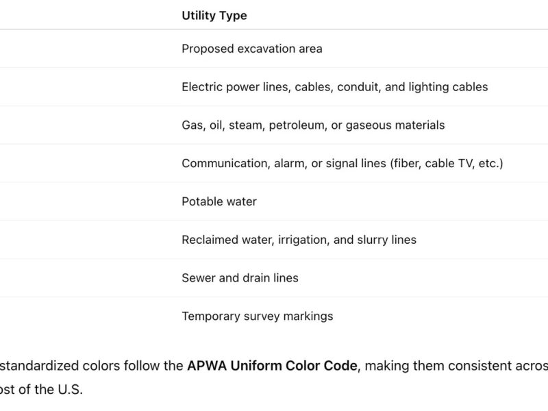 Understanding Utility Markings, Locates, and Sunshine 811