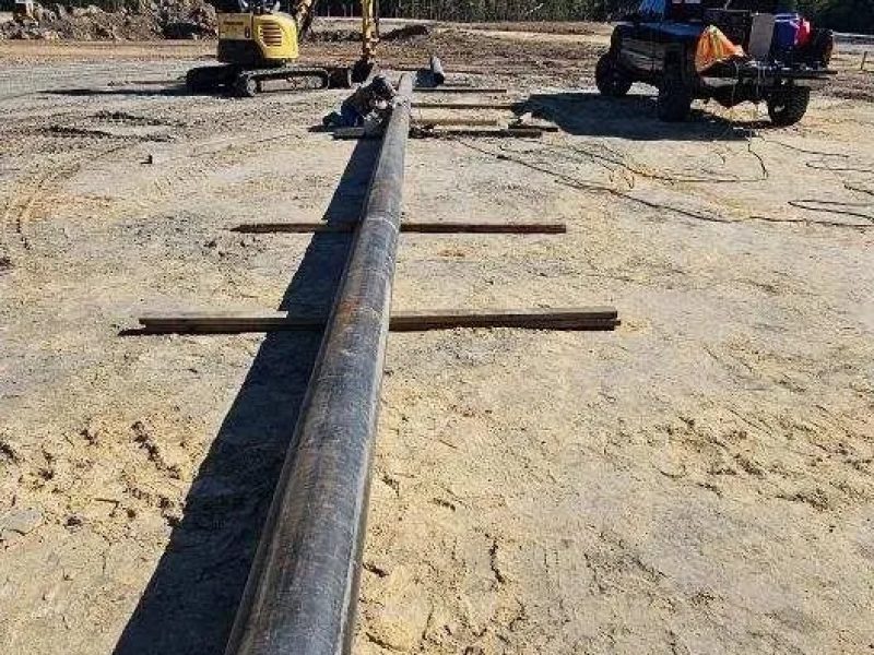 Water main installation in Georgia